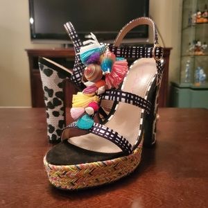Betsey Johnson Marcyy Heeled Sandals Size 7